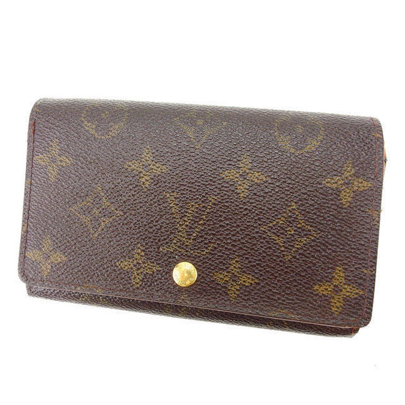 Louis Vuitton accessory Porte Wallet Vieux zipper Monnaie Tresor bifold Brown - Picture 1 of 6